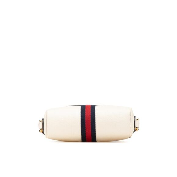 Pre Loved gucci Mini Leather Ophidia Crossbody Women White Crossbody Bags - Picture 3 of 8